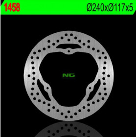 Disque de frein arrière droit NG 1458 rond fixe