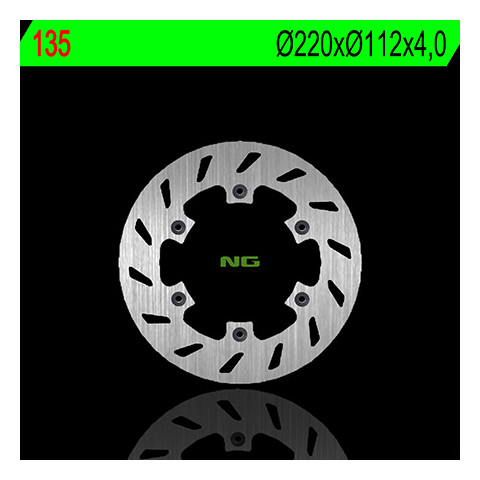 Disque de frein arrière gauche NG 135 rond fixe