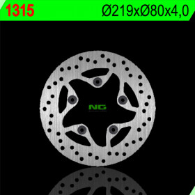 Disque de frein fixe avant NG Dealim S1 125