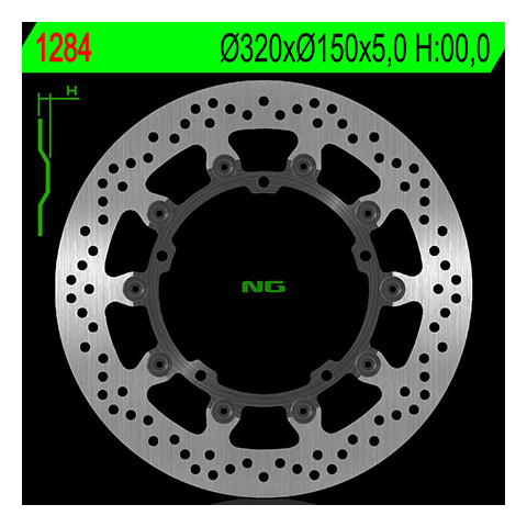 Disque de frein avant NG 1284 rond flottant KTM