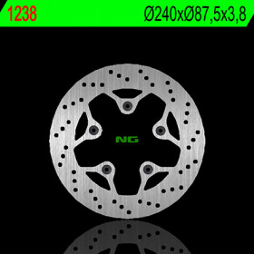 Disque de frein arrière droit NG 1238 rond fixe Kymco Agility 125 City 16°