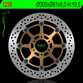 Disque de frein avant NG 1236 rond flottant