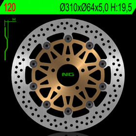 Disque de frein avant NG 120 rond flottant Suzuki