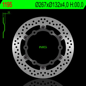 Disque de frein avant NG 1195 rond flottant Yamaha