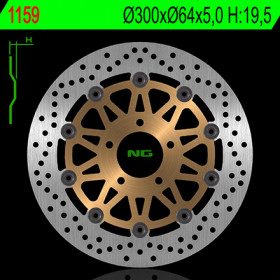 Disque de frein avant NG 1159 rond flottant Triumph