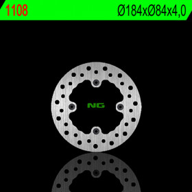 Disque de frein arrière NG 1108 rond fixe Kawasaki KX80