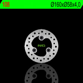 Disque de frein avant gauche NG 108 rond fixe