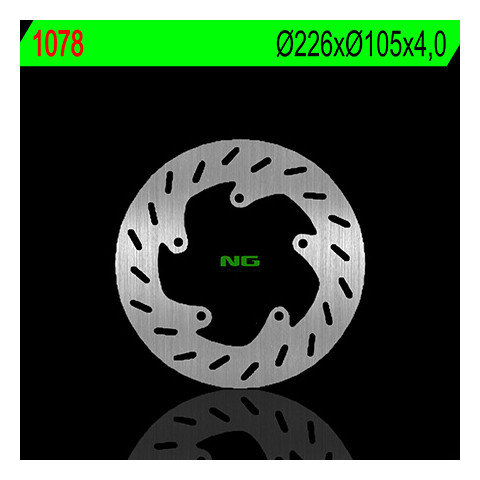 Disque de frein avant gauche NG 1078 rond fixe Peugeot