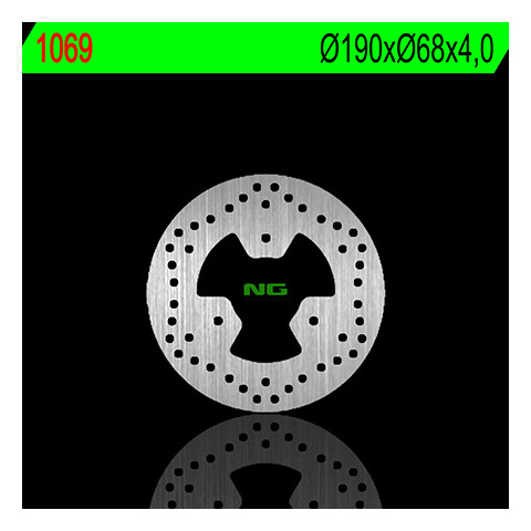 Disque de frein arrière gauche NG 1069 rond fixe Aprilia