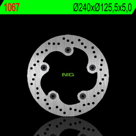 Disque de frein arrière droit NG 1067 rond fixe Kymco X-Citing