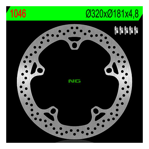 Disque de frein avant NG 1046 rond fixe BMW