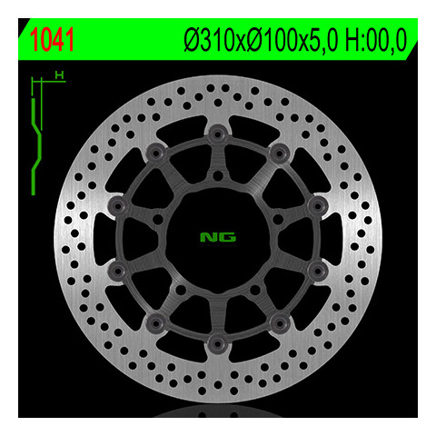 Disque de frein avant NG 1041 rond fixe Suzuki