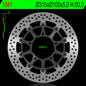 Disque de frein avant NG 1041 rond fixe Suzuki