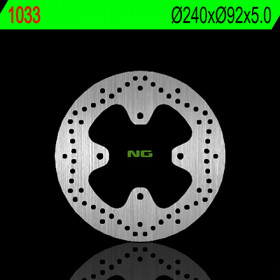 Disque de frein arrière droit NG 1033 rond fixe