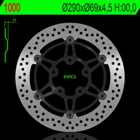 Disque de frein avant NG 1000 rond fixe Suzuki