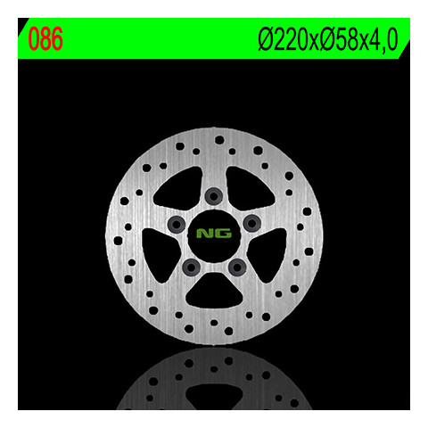 Disque de frein avant NG 086 rond fixe