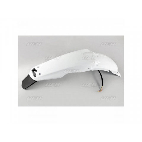 Garde-boue arrière & support de plaque avec feu UFO blanc Suzuki RM125/250