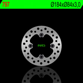 Disque de frein arrière NG 797 rond fixe Kawasaki KX85