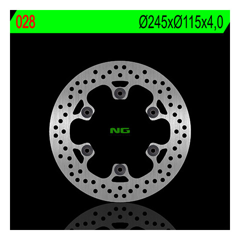 Disque de frein droit NG 028 rond fixe