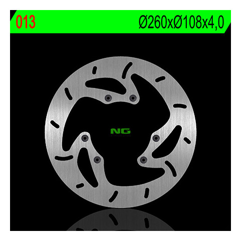 Disque de frein avant gauche NG 013 rond fixe