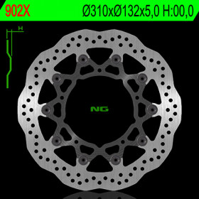 Disque de frein avant NG 902X pétale flottant Yamaha