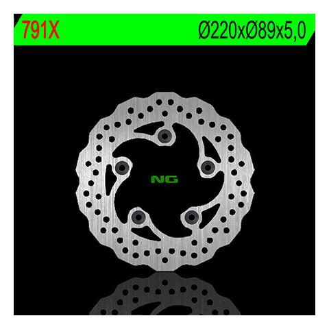 Disque de frein arrière NG 791X pétales fixe