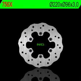 Disque de frein avant gauche NG 756X pétale fixe Kawasaki