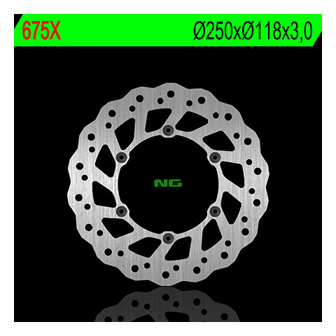 Disque de frein avant gauche NG 675X pétale fixe