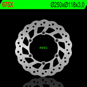 Disque de frein avant gauche NG 675X pétale fixe