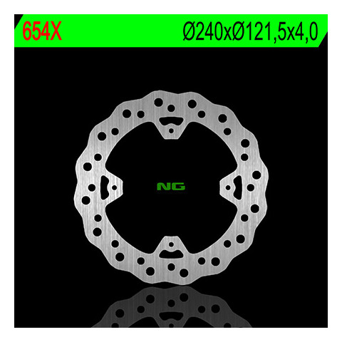 Disque de frein arrière droit NG 654X pétale fixe