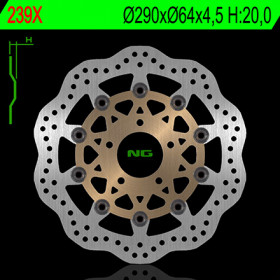 Disque de frein avant NG 239X pétale flottant Yamaha