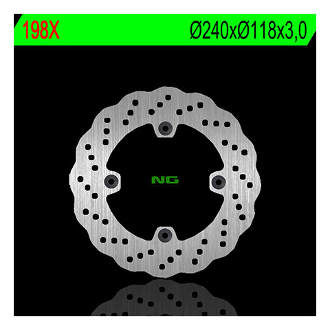 Disque de frein avant gauche NG 198X pétale fixe Honda CR125R