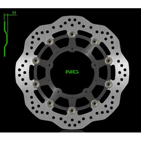 Disque de frein avant Ø296 NG pétales flottant Honda X ADV