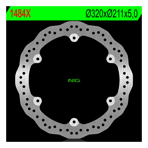 Disque de frein avant NG 1484X pétale fixe Honda