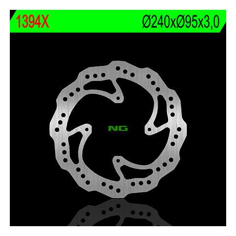 Disque de frein avant gauche NG 1394X pétale fixe