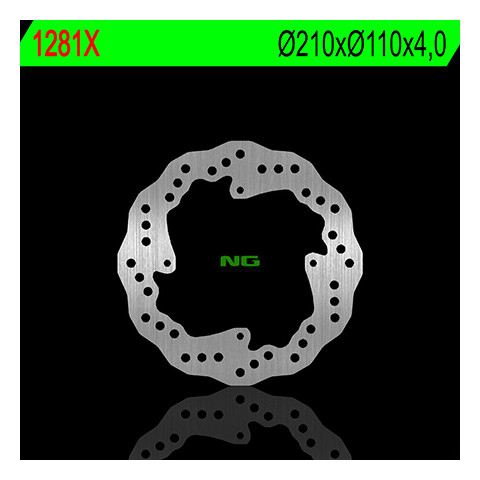 Disque de frein arrière droit NG 1281X pétale fixe