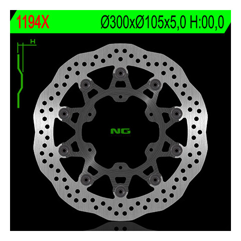 Disque de frein avant NG 1194X pétale flottant