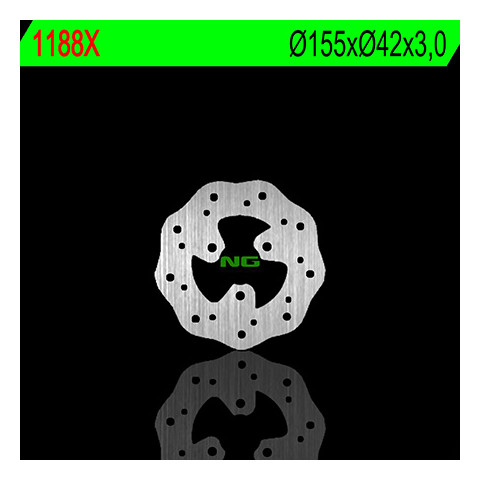 Disque de frein avant gauche NG 1188X pétale fixe Peugeot Ludix 10