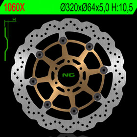 Disque de frein NG 1060X pétale flottant