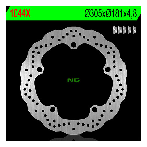 Disque de frein avant NG 1044X pétale fixe BMW