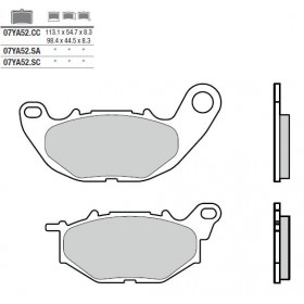 Plaquettes de frein BREMBO 07YA52SA métal fritté Yamaha