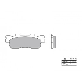 Plaquettes de frein BREMBO 07085CC organique Kymco