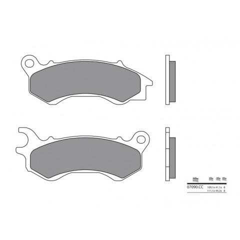 Plaquettes de frein BREMBO 07090CC organique Honda PCX 125