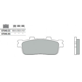 Plaquettes de frein BREMBO 07040XS métal fritté