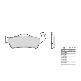 Plaquettes de frein BREMBO 07001XS métal fritté