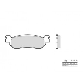 Plaquettes de frein BREMBO 07043XS métal fritté