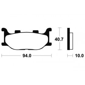 Plaquettes de frein TECNIUM MA191 organique