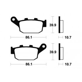 Plaquettes de frein TECNIUM ME114 organique