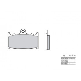 Plaquettes de frein BREMBO 07KA13LA métal fritté Kawasaki ZX6R