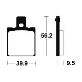 Plaquettes de frein TECNIUM MA146 organique